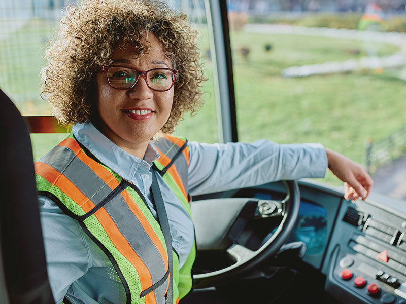 female truck driver